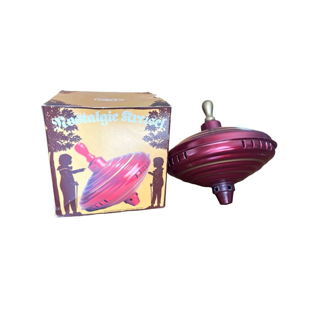Vintage Nostalgic Spinning Top - LBZ Metal Spinning Toy - Classic Retro Design